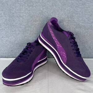 Puma Roma Women’s sz 10 Purple Platform Foam Sneaker Spice Girls Fun Comfort